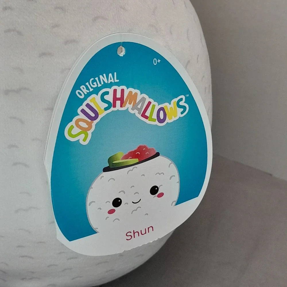 Squishmallows Shun the Sushi 8 Inch Plush Kellytoy White Foodie Stuffed Animal